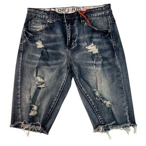 Sz Various kilograms jean shorts light blue